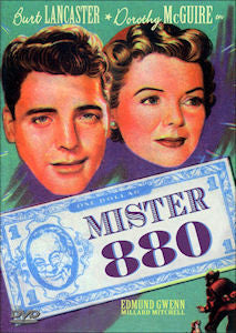 Mister 880 DVD 1950 Burt Lancaster Dorothy McGuire Edmund Gwenn True story Plays in US