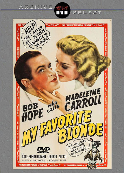 My Favorite Blonde 1942 DVD Bob Hope Madeleine Carroll Gale Sondergaard George Zucco Remastered 