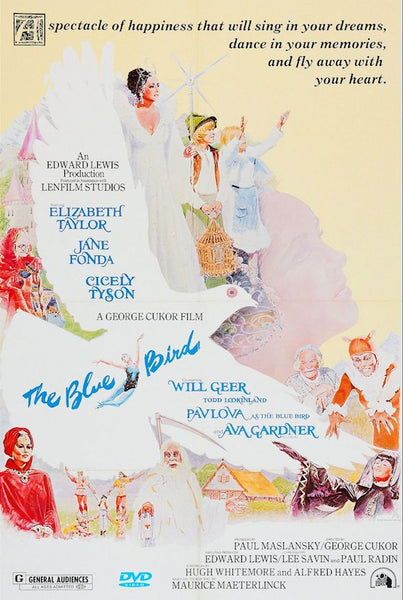 Blue Bird 1976 DVD Elizabeth Taylor Ava Gardner Jane Fonda re-mastered Playable in US Free shipping