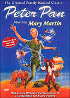 Peter Pan 1960 DVD Mary Martin Cyril Ritchard Lynn Fontaine Neverland Captain Hook Lost Boys Barrie